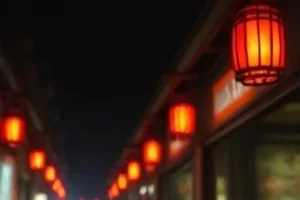 暗涌之城犯罪大片中雨夜街口霓虹与水洼倒影